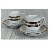 TIA MARIA DEMITASSE CUPS & SAUCERS SCHMIDT BRASIL