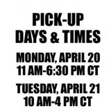 PICK UP DAYS & TIMES