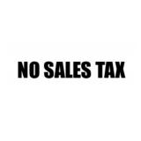 NO SALES TAX WILL BE ADDED