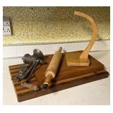 VINTAGE KITCHEN MEAT GRINDER ROLLING PIN
