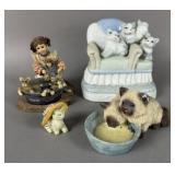 COLLECTIBLE CAT FIGURINES STONE CRITTERS BOYDS