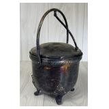 EPCA BRISTOL SILVER PLATE ICE BUCKET W GLASS LINER