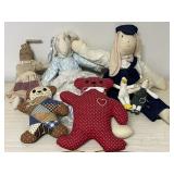 VINTAGE HANDMADE PLUSH TOYS MEMORY TEDDY BEARS