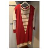 LAMBSWOOL SWEATER DRESS W SHOULDER PADS OUTLANDER