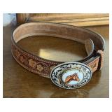 LORETTA LYNNS WESTERN STORE GENUINE COWHIDE BELT