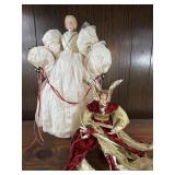 CHRISTMAS ANGELS W PORCELAIN HEADS & HANDS
