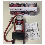 SINGLE PISTON FOOT PUMP W PRESSURE GAUGE