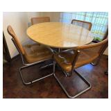 VINTAGE DINETTE SET W 4 CHAIRS 40' TABLE