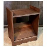 WOOD TV & MAGAZINE SHELF STAND
