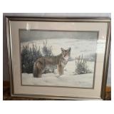 CHARLES FRACE SIGNED LTD ED FRAMED COYOTE ART