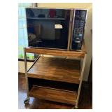 HOTPOINT MICROWAVE OVEN & CART