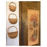 VINTAGE HOME DECOR GIFTCO 1988 CALENDAR & BASKETS