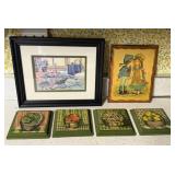 VINTAGE WALL DECOR TONI EVINS MARKS AVOCADO