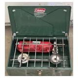 VINTAGE COLEMAN 2 BURNER CAMPING STOVE