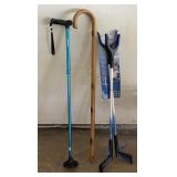 QUAD CANE WOOD CANE GRABBERS