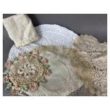 VINTAGE CROCHETED DOILIES PILLOW COVER