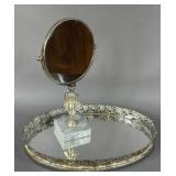 VINTAGE VANITY TRAY & MIRROR