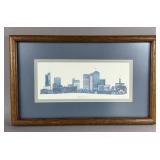 PHIL PONDER 1982 NASHVILLE SKYLINE FRAMED PRINT