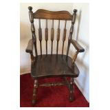 RUSTIC TAVERN STYLE HIGH BACK DINING CHAIR