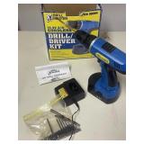 DRILL MASTER DRILL DRIVER KIT CORDLESS POWERS ON