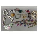ASSORTED FASHION JEWELRY NECKLACE BROOCHES EARRING