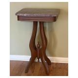 ANTIQUE VICTORIAN MARBLE TOP PEDESTAL TABLE