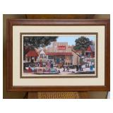VINTAGE STUCKEY FLATS FRAMED PRINT 29'X19'