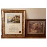 FRAMED ART AMAZING GRACE 21.5'X26' 20'X17'