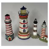 DECORATIVE NAUTICAL LIGHTHOUSE FIGURINES