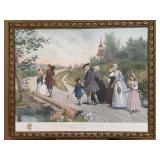 SUNDAY MORNING IN SLEEPY HOLLOW FRAMED PRINT