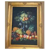 LARGE 17TH CENTURY BAROQUE STYLE STILL LIFE FRAMED