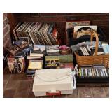 VINYL RECORDS VHS CD CASSETTE RECORD PLAYER