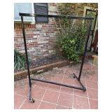 HEAVY DUTY ADJUSTABLE ROLLING GARMENT RACK