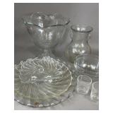VINTAGE GLASSWARE PLATTERS BOWLS PFALTZGRAFF