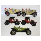 VINTAGE MIDWEST CAST ALUMINUM CARS WALL DECOR