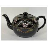 PRICE BROS HAND PAINTED REDWARE TEAPOT ENGLAND