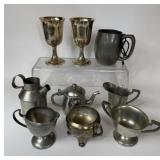 PEWTER SILVER PLATE & STAINLESS COLLECTIBLES