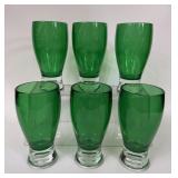 EMERALD GREEN ACRYLIC TUMBLERS SET OF 6