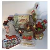 CHRISTMAS DECOR FITZ AND FLOYD CANDY CANE PLANTER