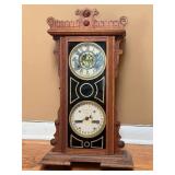 ANTIQUE WATERBURY #44 CALENDAR CLOCK