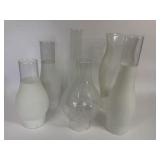 GLASS HURRICANE LAMP SHADES