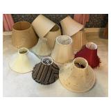 ASSORTED VINTAGE LAMP SHADES