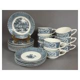 CURRIER & IVES DINNERWARE BY ROYAL CHINA USA