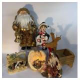 CHRISTMAS DECOR NATIVITY MUSICAL CAROLER DOLL