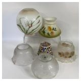 VINTAGE GLASS LAMP SHADES
