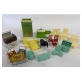 VINTAGE DOLL HOUSE FURNITURE & MINIATURES