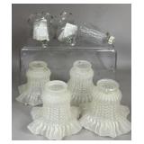 FROSTED GLASS LAMP SHADES & SCONCE CUPS