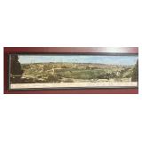FRAMED PANORAMA JERUSALEM OLD CITY SKYLINE