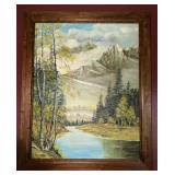 VINTAGE ORIGINAL PAINTING FRAMED MCBRIDE 1979