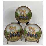 DENIM DAYS BY HOMCO HOME INTERIORS COLL PLATES